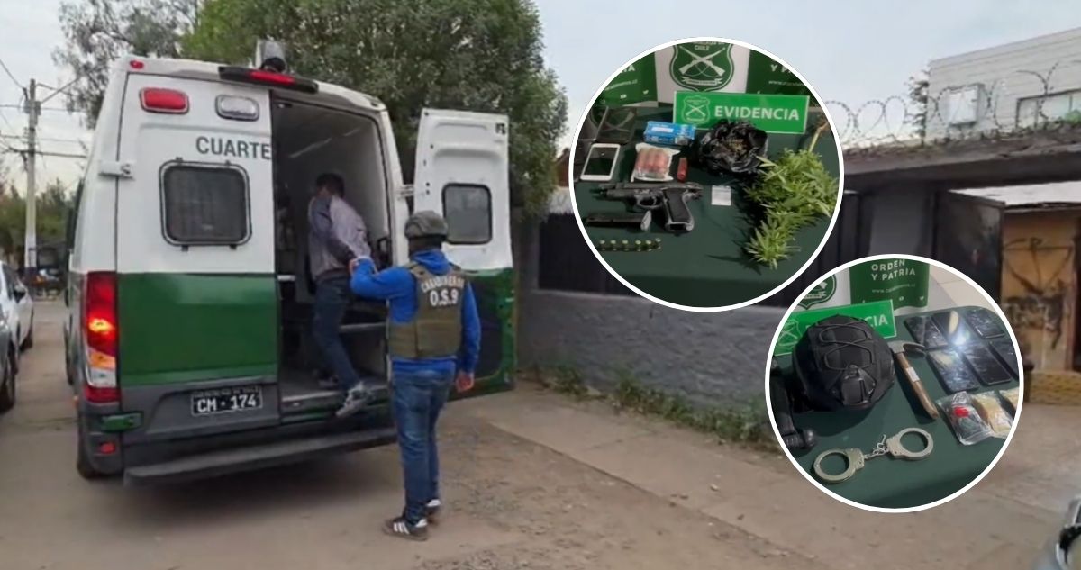 9 detenidos por secuestro extorsivo en Recoleta: exigían $500 mil a víctima por fallida venta de droga