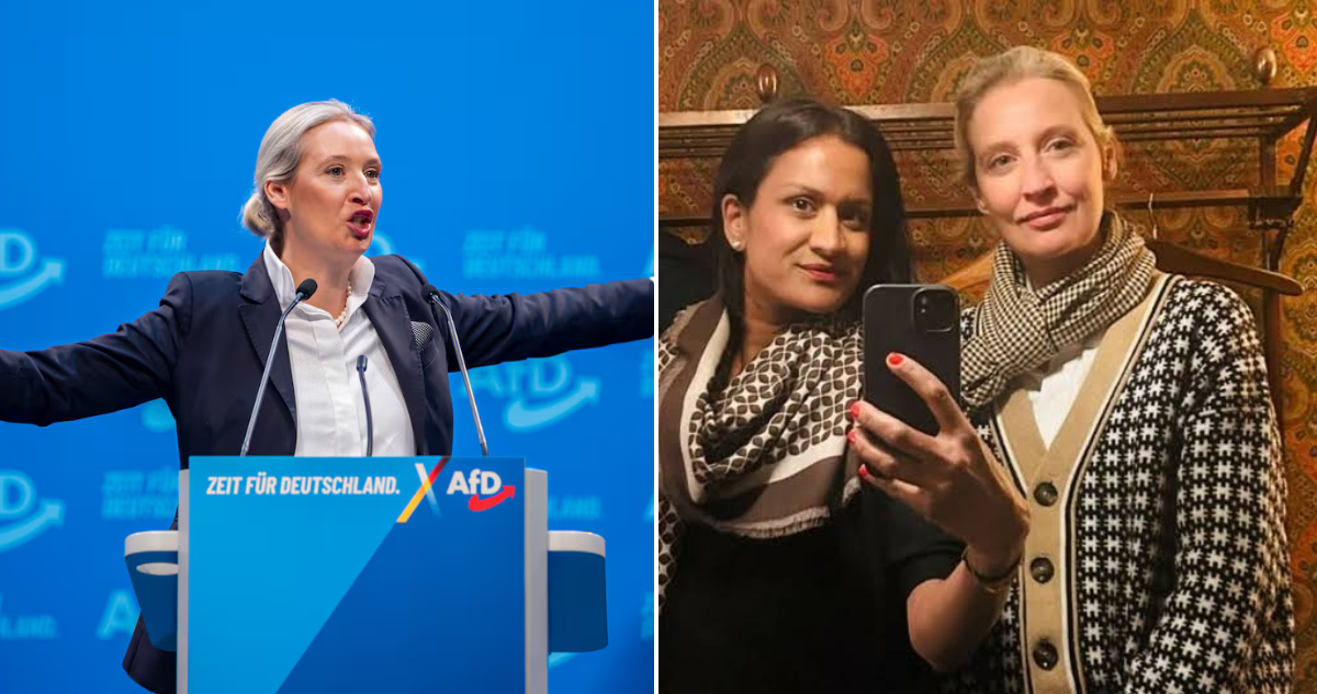 Alice Weidel y su pareja, nacida en Sri Lanka