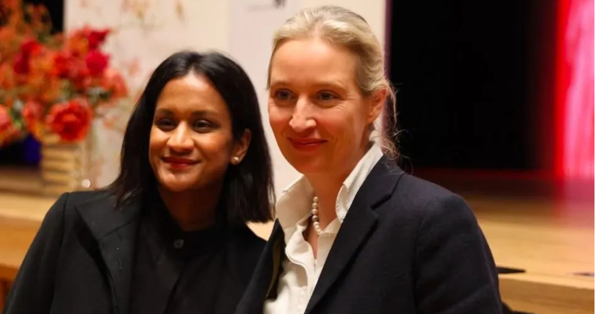 Alice Weidel y su pareja