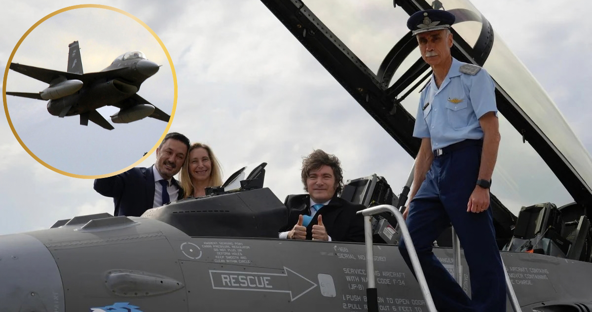 Argentina recibe grupo de F-16