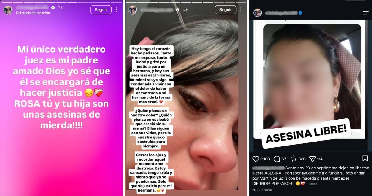 "Asesina libre": hermana de Krishna Aguilera recrimina libertad de suegra del "Guatón Beltrán"