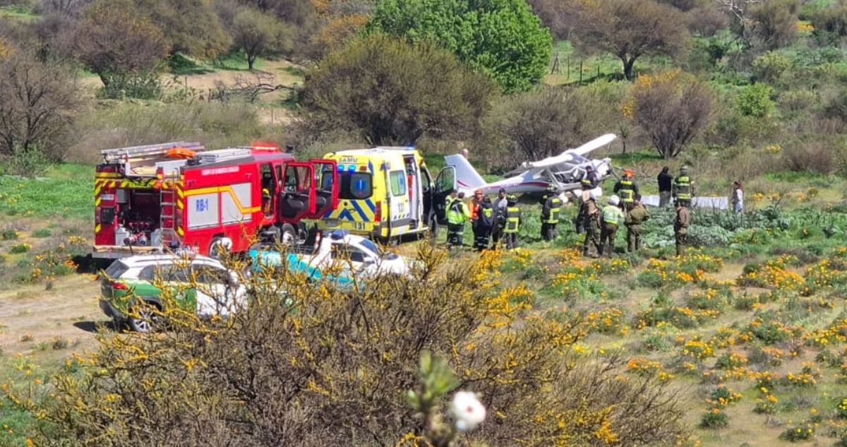 Avioneta cae en inmediaciones del aeródromo de Curacaví: piloto salió ileso