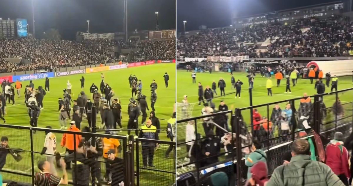 Barra de Platense quiso linchar a la hinchada de Fluminense tras quedar eliminado de la Copa Libertadores