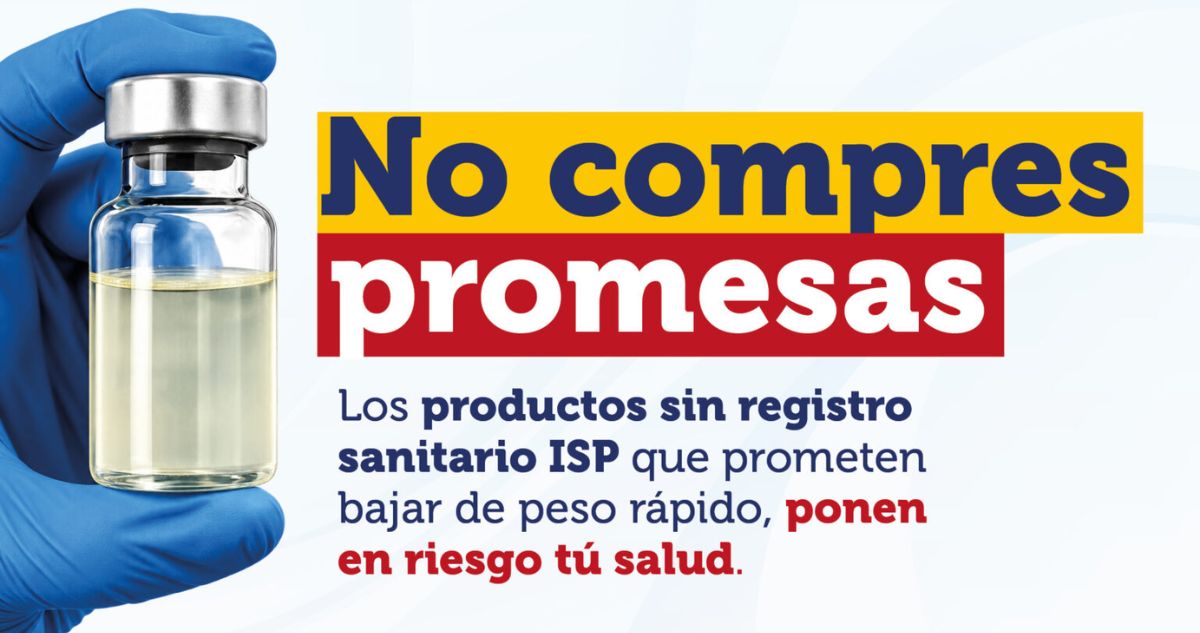 ISP enciende alerta por inyectables para bajar de peso vendidos de forma ilegal