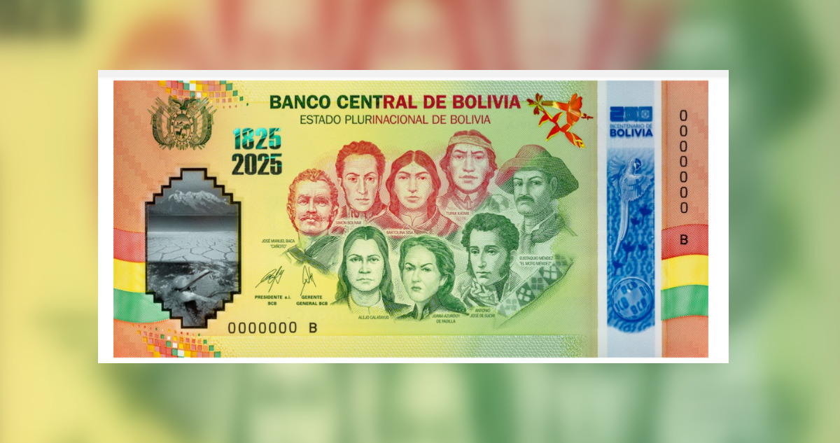 Líos en Bolivia por billetes del bicentenario: necesitarán más de 200 años para poder venderlos