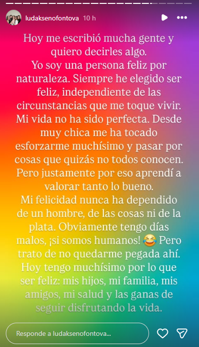 Mensaje de Ludmila