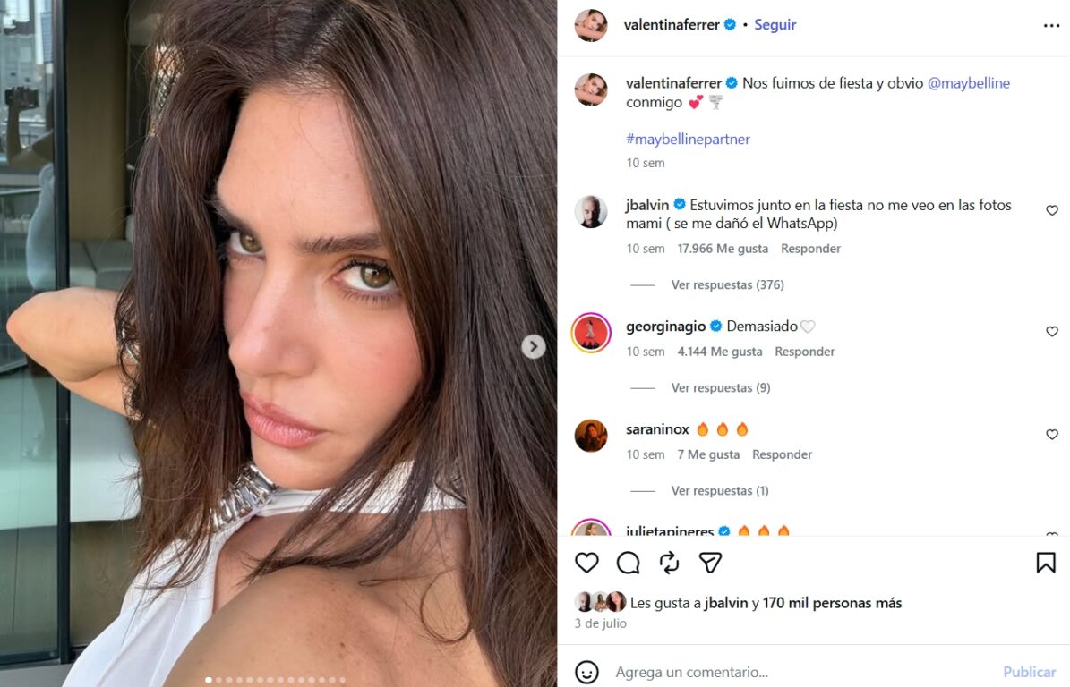 Mensajes de J Balvin a su pareja
