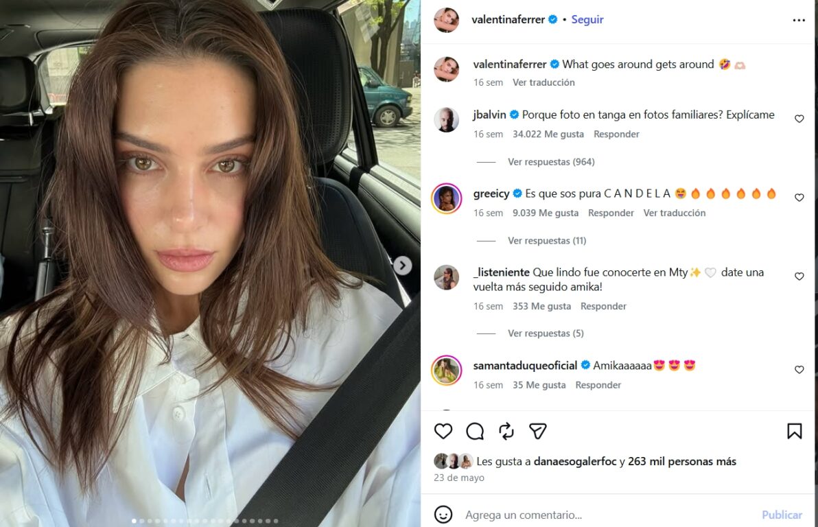 Mensajes del colombiano a su pareja
