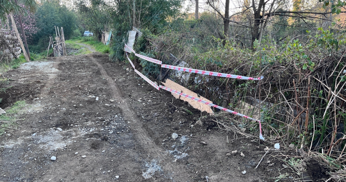 Casas contaminadas con aguas servidas en Panguipulli
