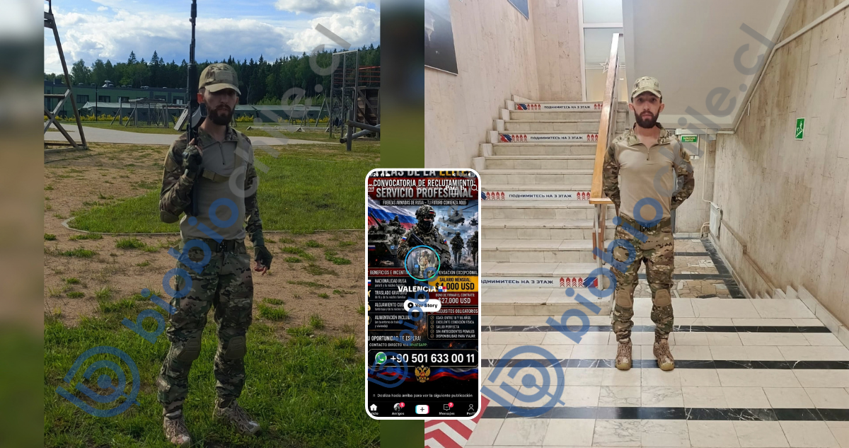 Chileno habría accedido a oferta laboral por TikTok y terminó en filas del Ejército de Rusia