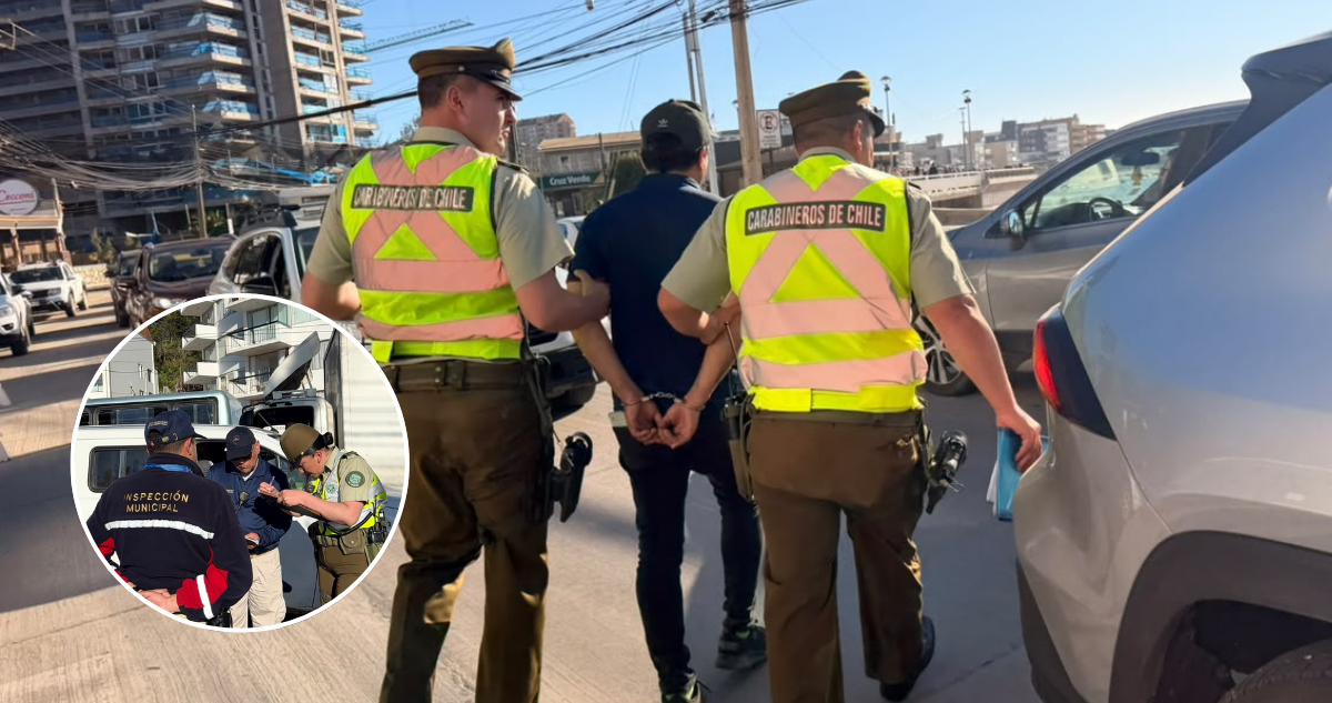 Chofer de micro dio positivo a cocaína tras control por Fiestas Patrias en Algarrobo: quedó detenido