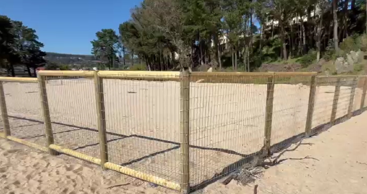 Cerco perimetral en Playa Pingueral de Tomé