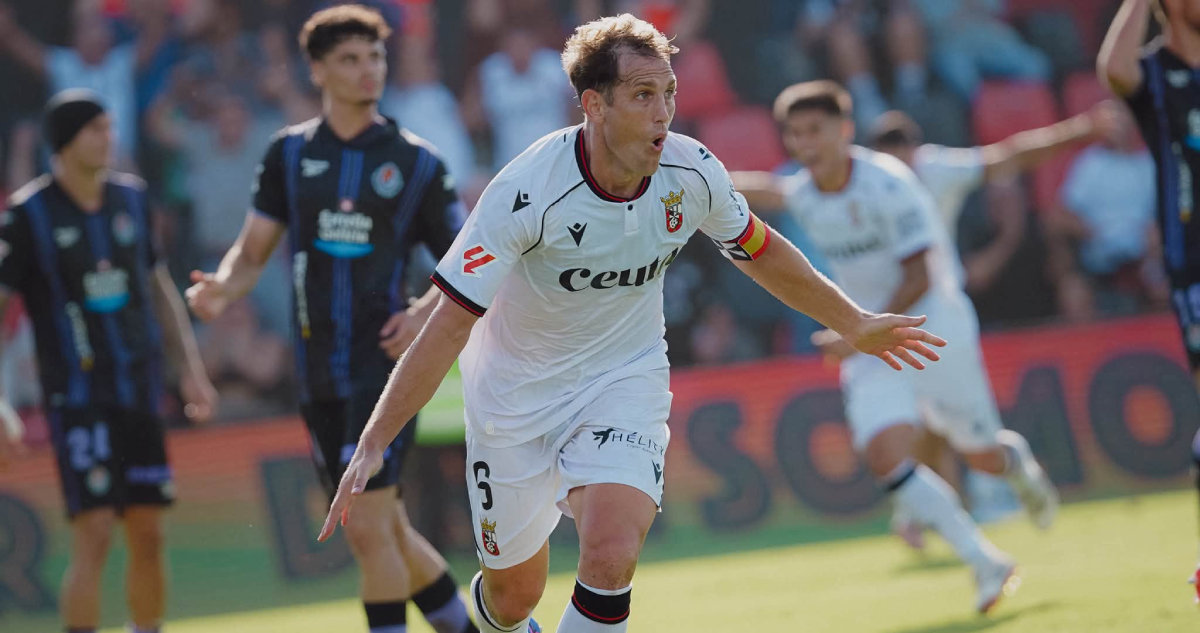 Gol agónico del AD Ceuta.