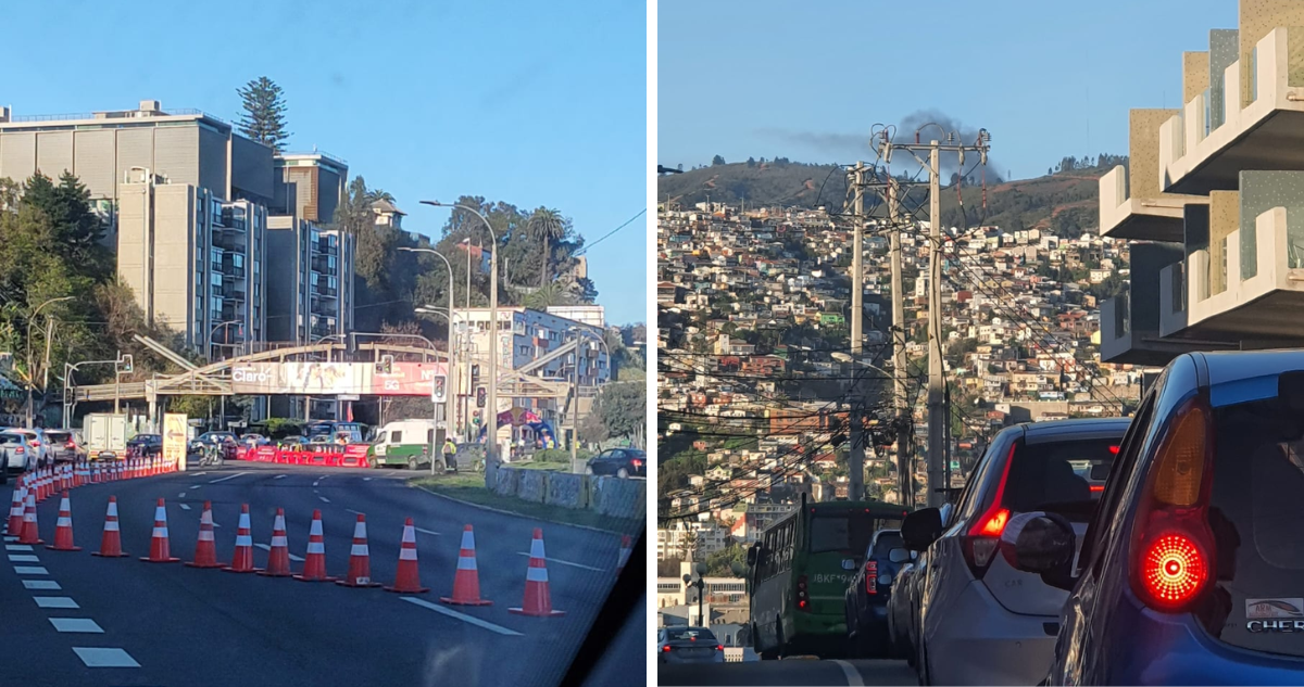 Congestión vehicular en Valparaíso a raíz de cortes programados por Media Maratón TPS: revísalos aquí