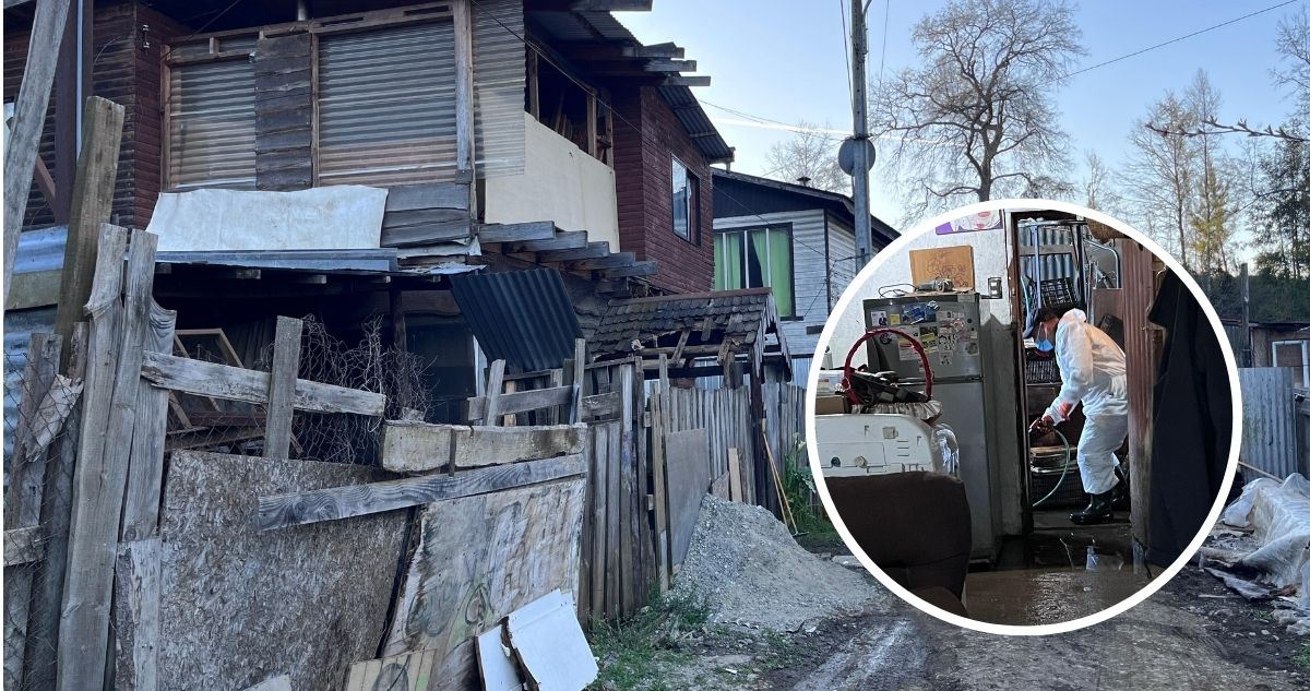 Contaminación de casas por aguas servidas en Panguipulli