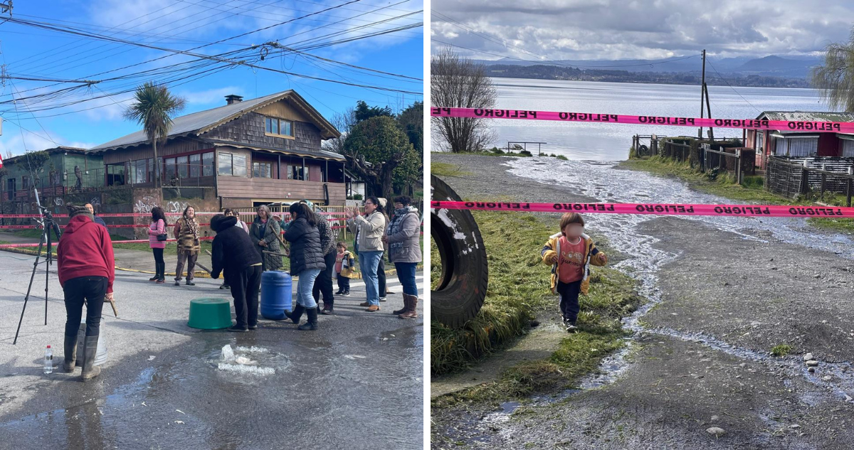 Vecinos de Entre Lagos acusan contaminación con aguas servidas en el lago Puyehue