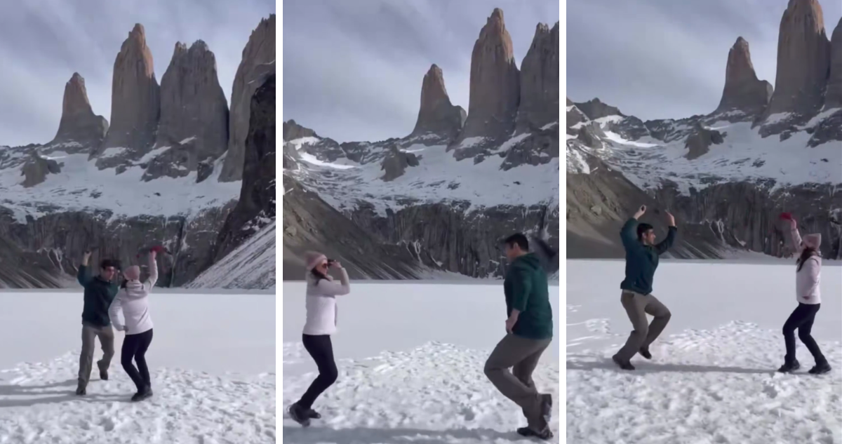 Cueca en Torres del Paine y advertencia de Conaf