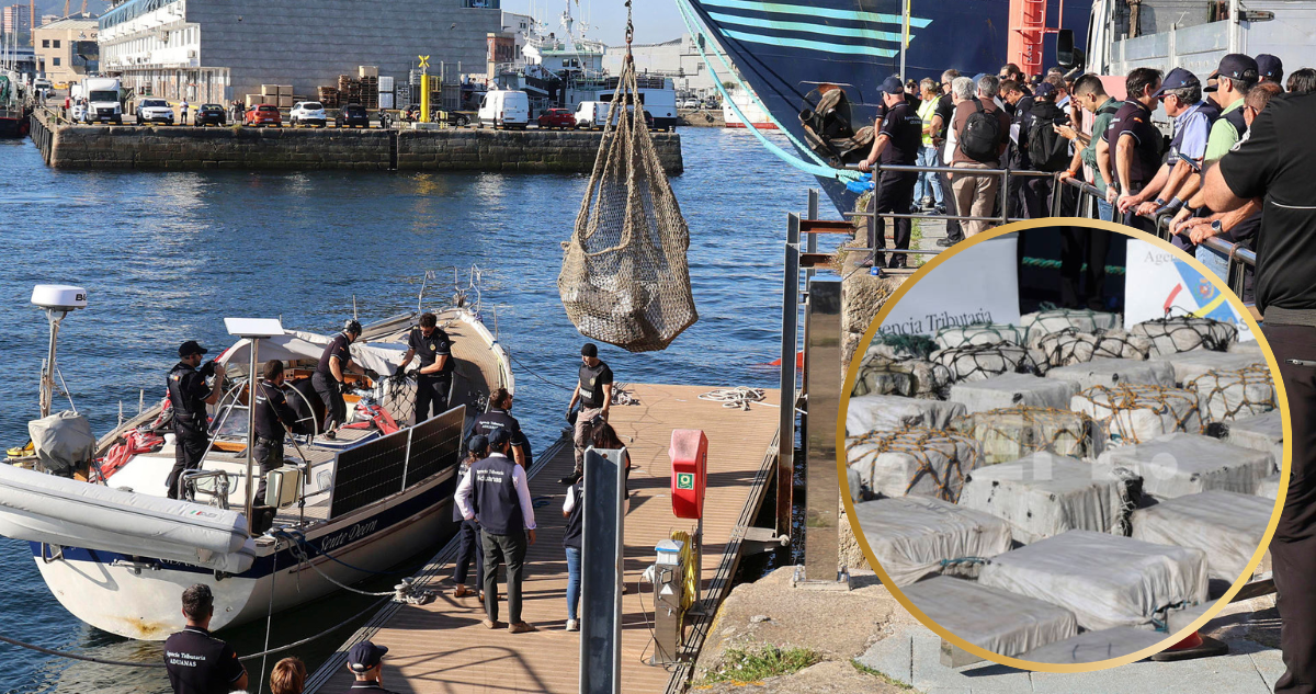 Velero con cocaína en España