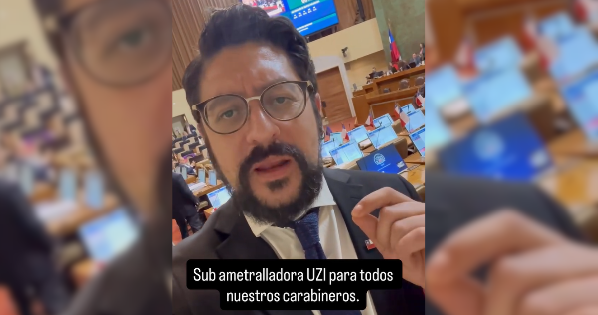 Diputado Orrego (RN) pide subametralladoras UZI para carabineros: “No solo para algunos, para todos”