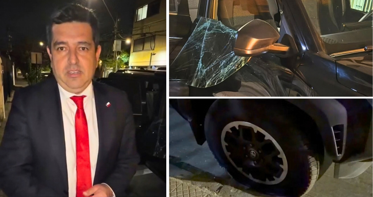 Diputado Daniel Valenzuela (IND-RN) denuncia ataque a su vehículo en frontis de estudio de Sin Filtros