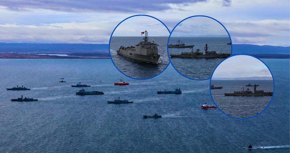 Armada de Chile despliega flota en Estrecho de Magallanes por "la soberanía y resguardo de intereses"