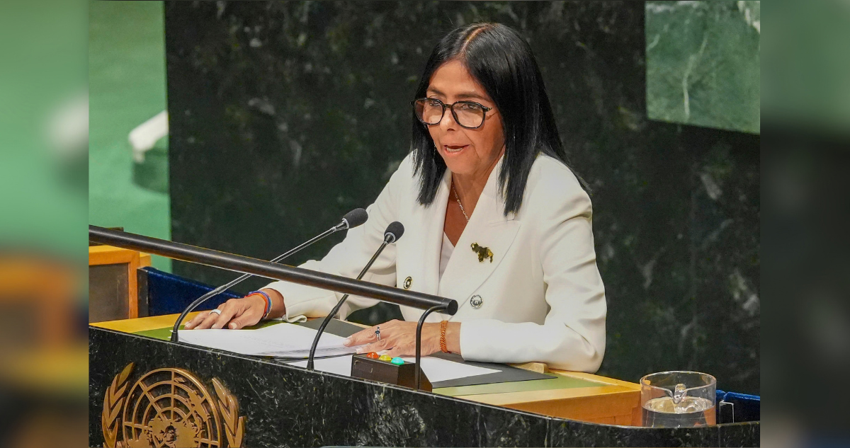 Delcy Rodríguez afirma ante la ONU que en Venezuela habrá elecciones y anuncia el renacer del país