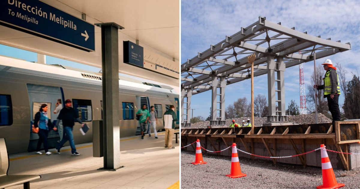 EFE posterga tramo soterrado del Tren Melipilla y servicio ya no comenzará en Estación Central