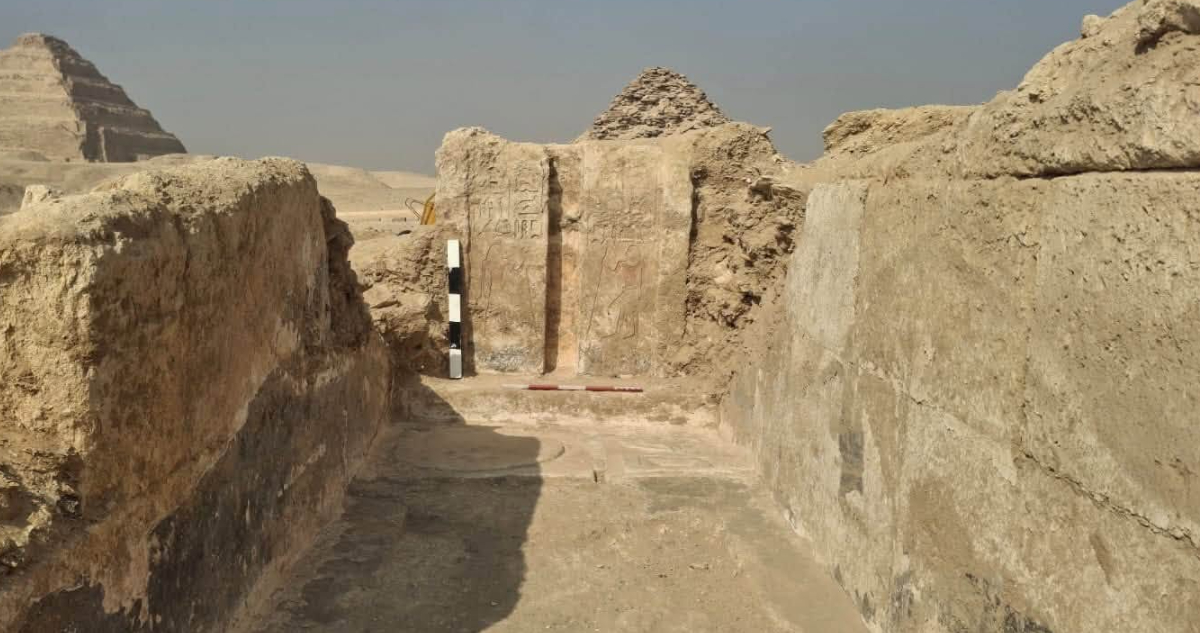 Foto de la tumba encontrada en Egipto.