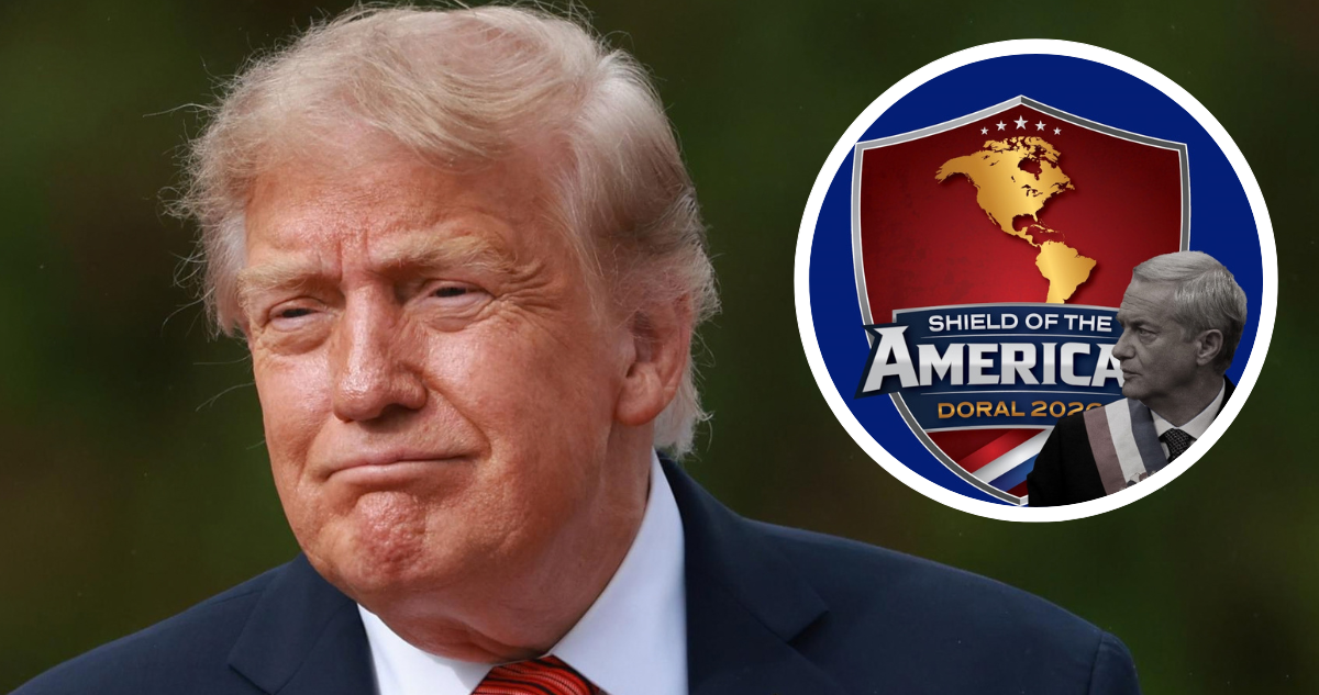 Donald Trump, Escudo de las Américas y presidente de Chile, José Antonio Kast.