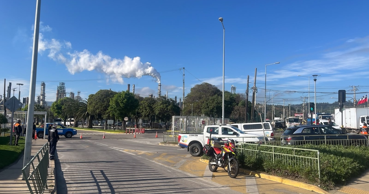 Enap Refinería Aconcagua evacuación de trabajadores