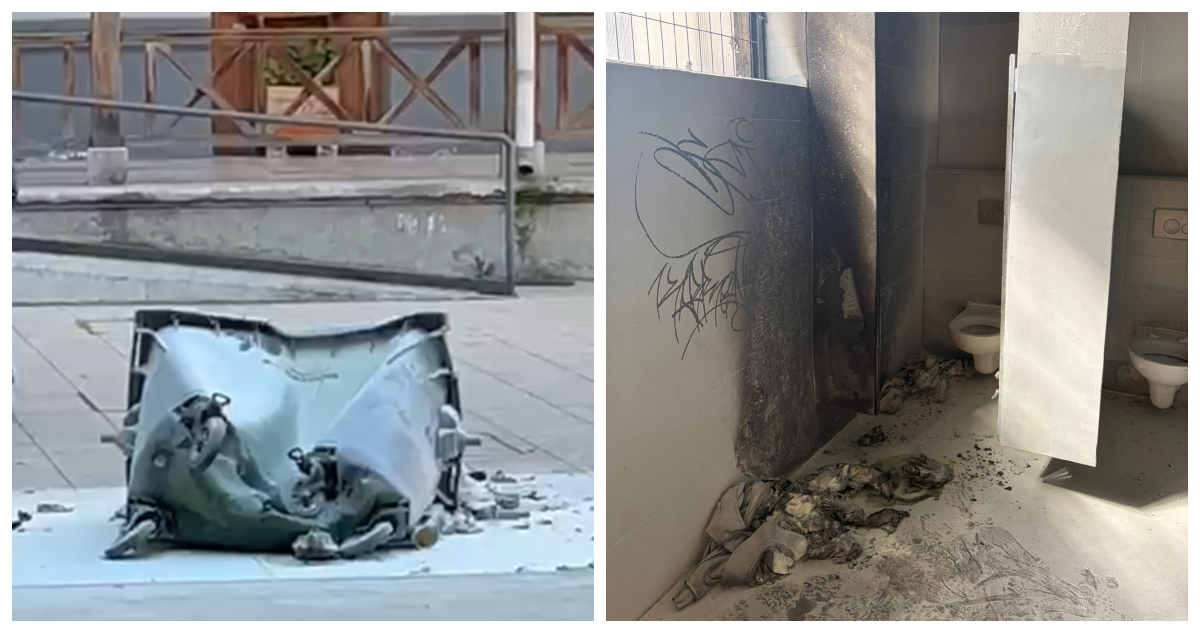 Encapuchados queman basurero y provocan foco de incendio en baño del Liceo de Aplicación
