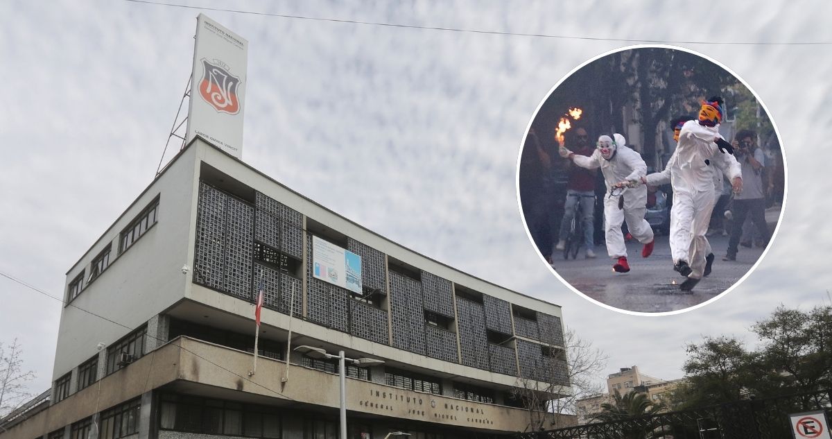 Exalumno del Instituto Nacional habría recibido $70 mil por lanzar bombas molotov el 11 de septiembre