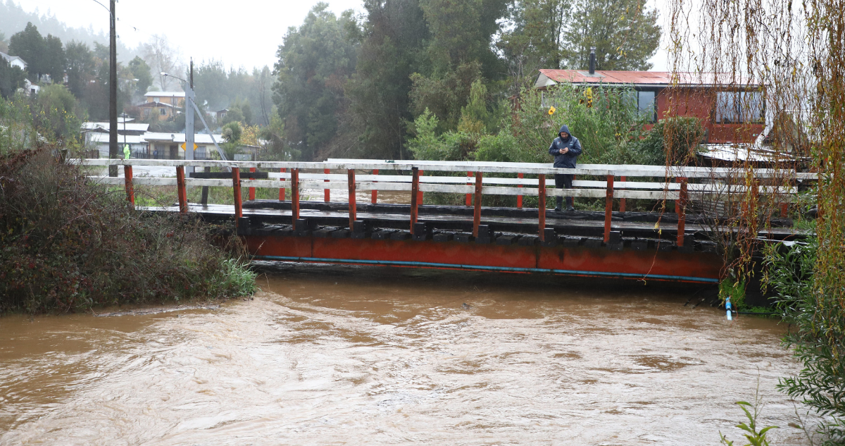 Alerta Roja en Arauco por aumento del caudal del río Pichilo: preparan recursos ante posible desborde