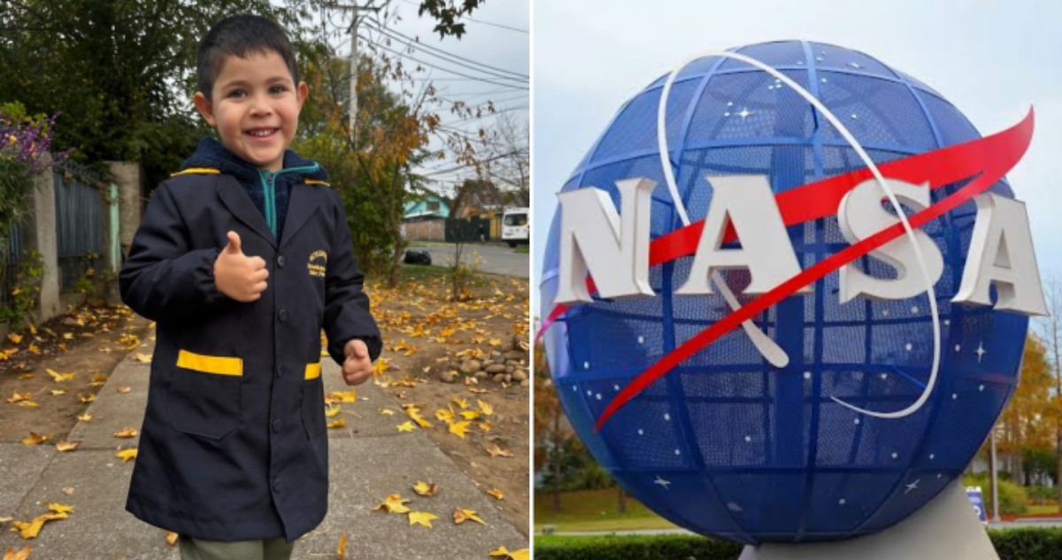 Premian a niño por su asistencia a clases: tiene 4 años y viajará desde Talca a la NASA