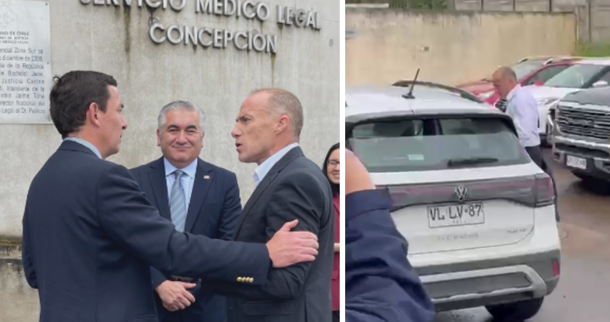 VIDEO | El veloz senador Keitel eludió a la prensa en su visita flash a Concepción