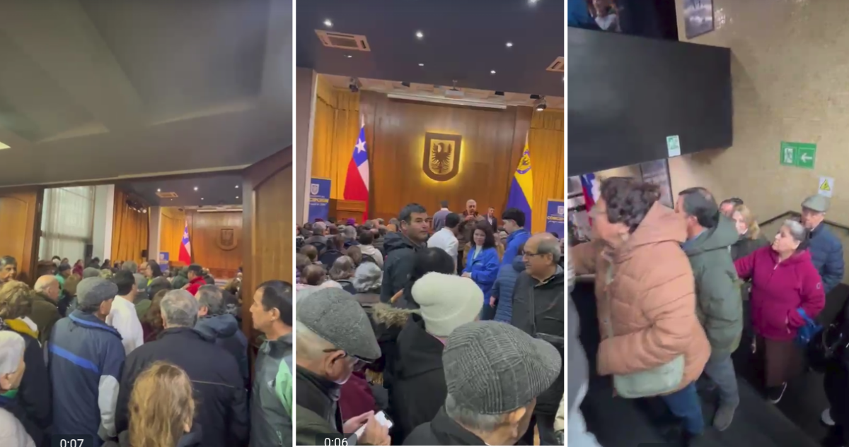 Aglomeración de adultos mayores por entrega de tarjetas de transporte genera críticas en Concepción