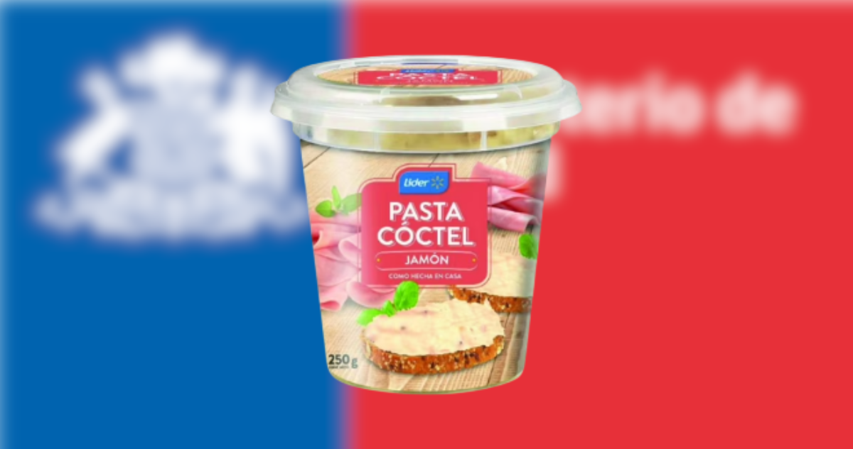 Minsal emite alerta por presencia de listeria en pasta cóctel de jamón marca Líder