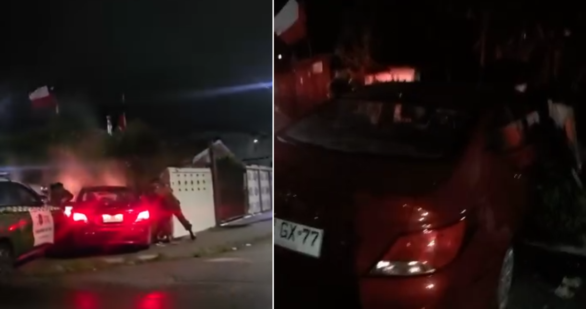 VIDEO | Auto terminó incrustado en vivienda tras persecución policial por robo en San Pedro de la Paz