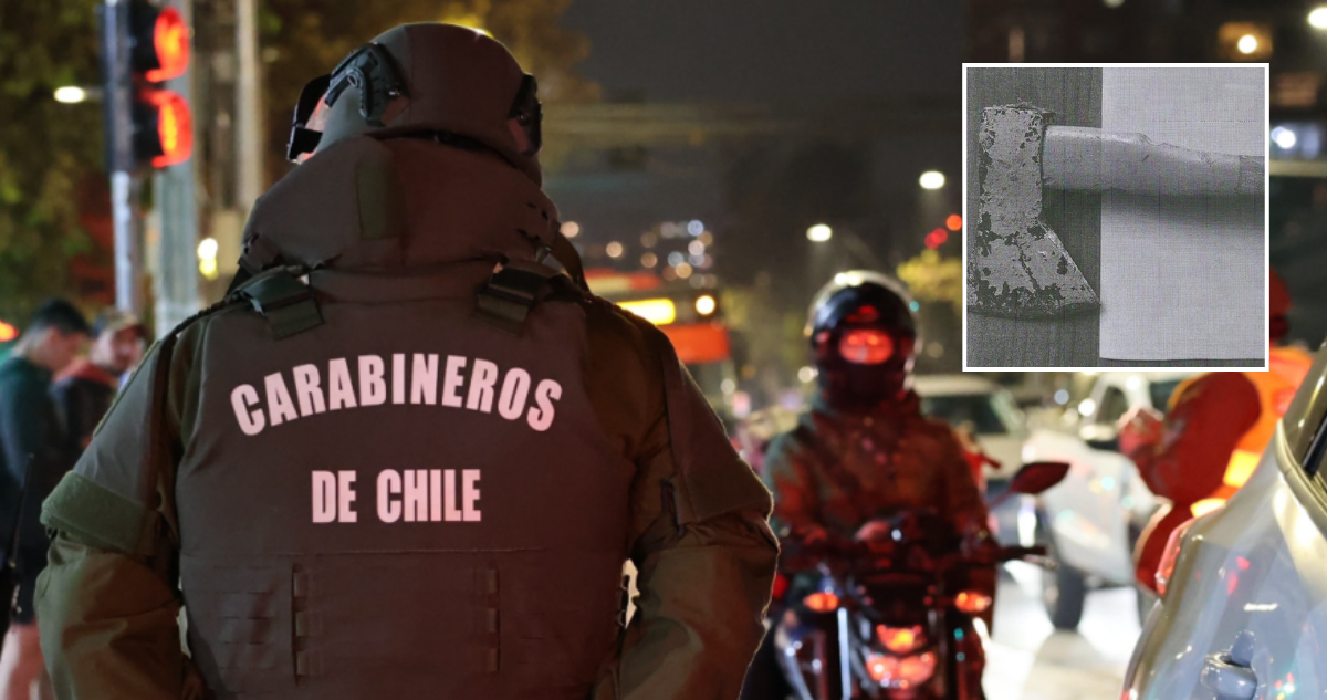 Hombre amenazó de muerte con hacha a Carabineros y terminó reducido a tiros en Iquique