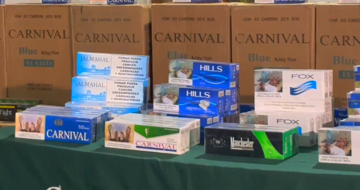 Incautan cerca de 40 mil cajetillas de cigarros de contrabando valuadas en$100 millones en Conchalí