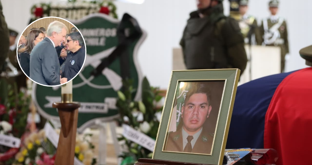 Con presencia del presidente Kast se realiza ceremonia fúnebre del cabo Cristopher Aguilera