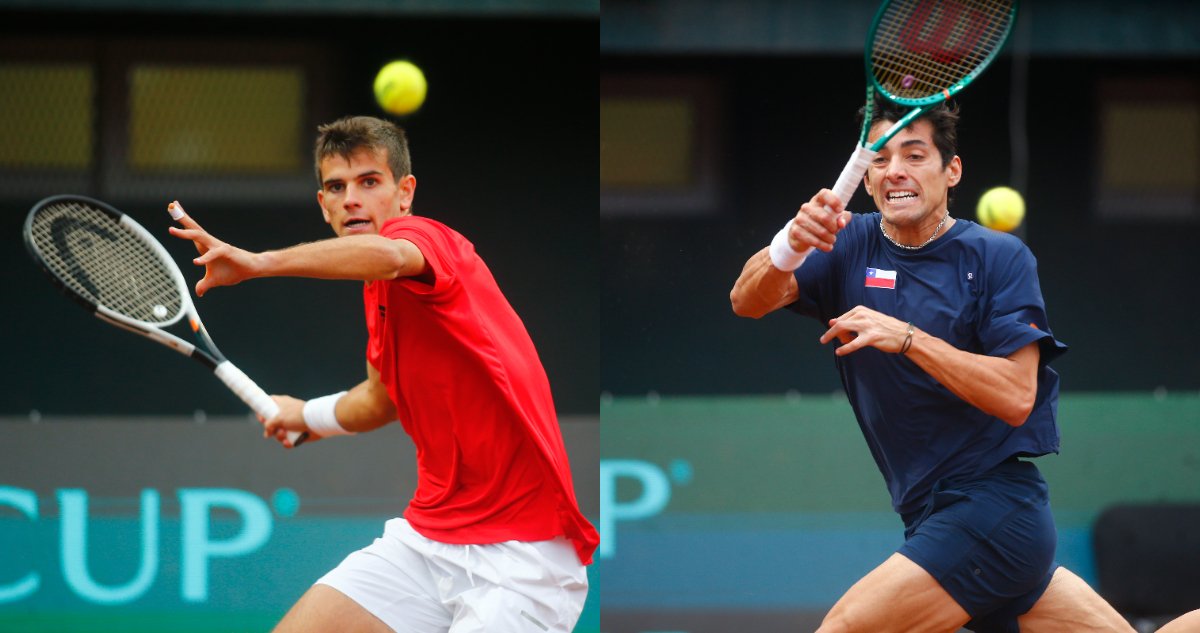 Garin y Jodar en la Copa Davis entre Chile y España