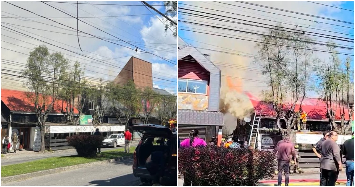 Incendio en restaurante y radio en Villarrica
