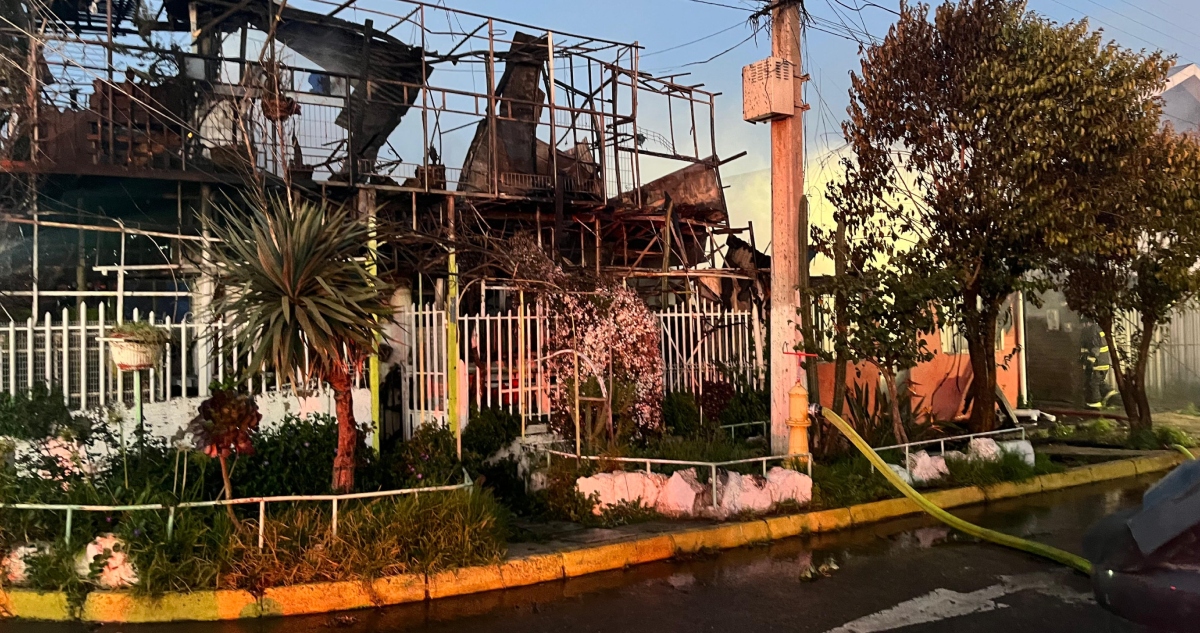 Incendio de viviendas en Viña del Mar