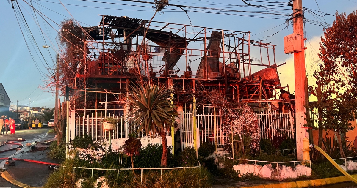Incendio de vivienda en Viña del Mar
