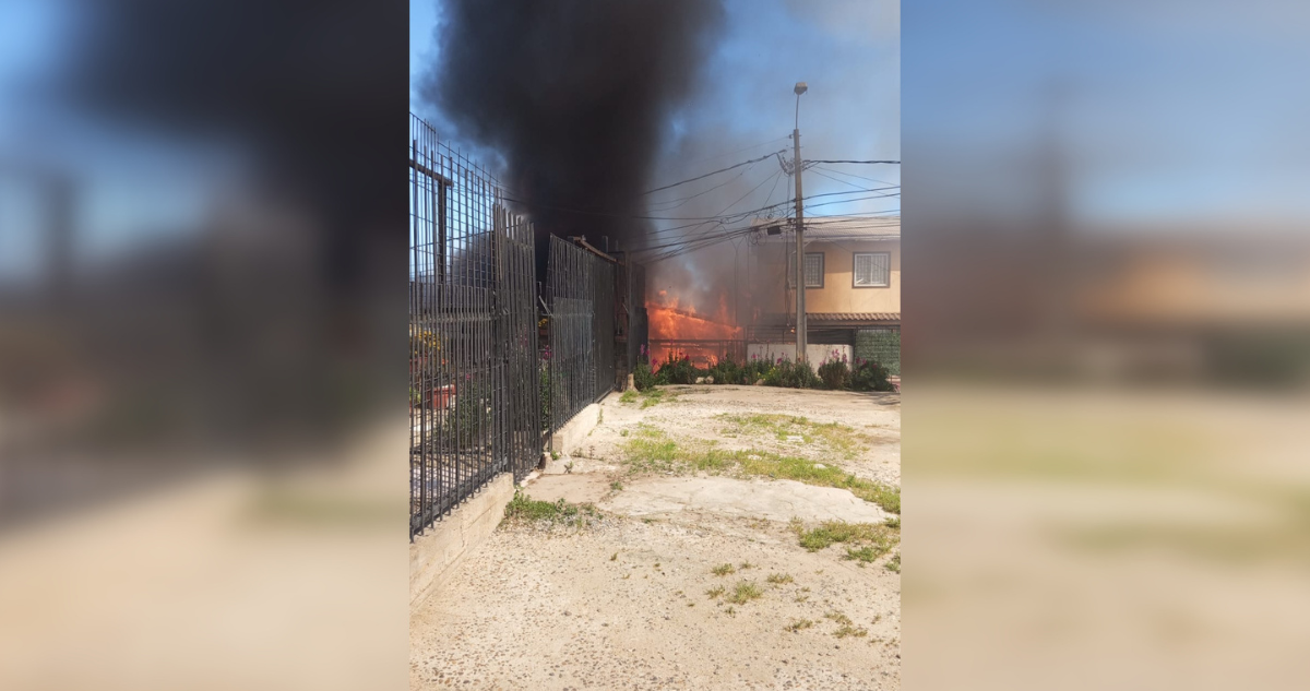 Al menos dos casas afectadas deja incendio en sector Miraflores Alto de Viña del Mar