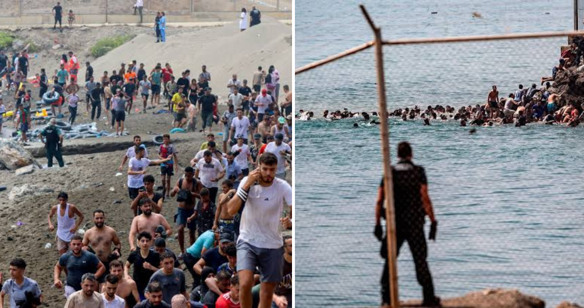 Informa de España por ingreso masivo a Ceuta