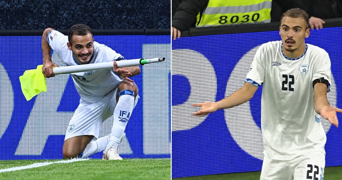 Jugador de Israel expulsado por festejar gol simulando disparo ante Austria