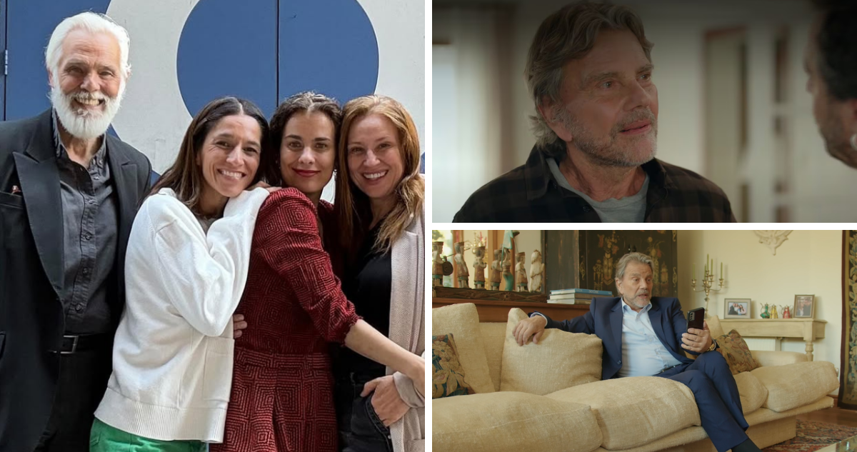 Fernando Kliche y el actor Osvaldo Silva en Prohibida Obsesión