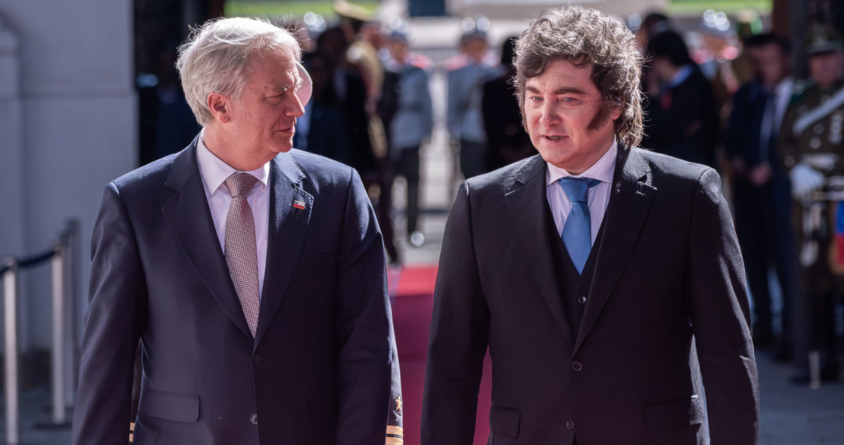Presidente de Chile, José Antonio Kast. Presidente de Argentina, Javier Milei.